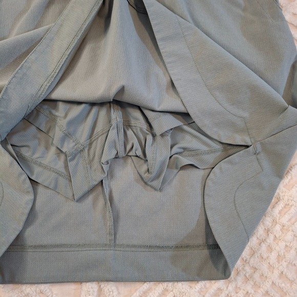 Duluth Trading Co. Skirt Skort Womens Size 14 Gray Polyester Stretch Mesh Lined - Picture 4 of 8